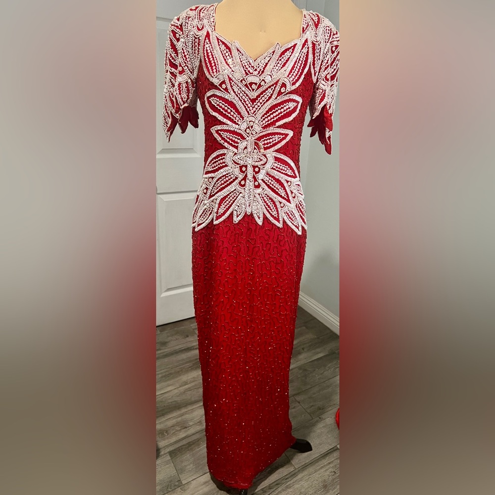 Vintage Y2K Sequin Beaded Maxi Long Dress (Fixer)